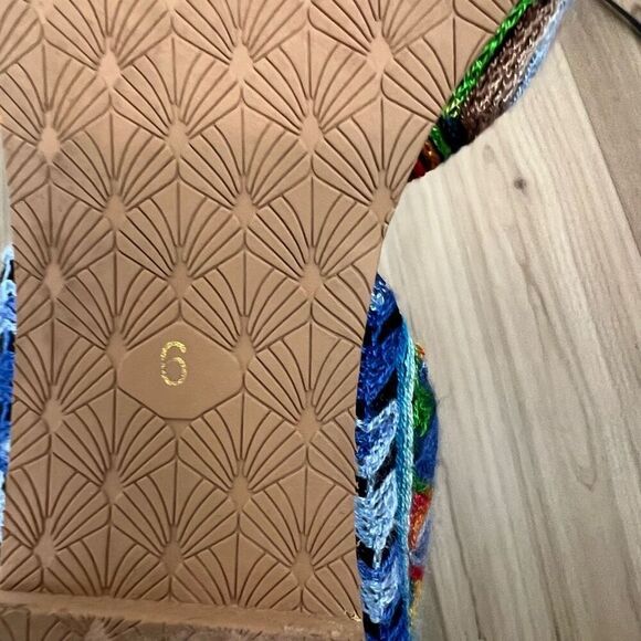 Seychelles Alina Women's Embroidered D'Orsay Flats Size 6 Multicolor - Picture 5 of 8